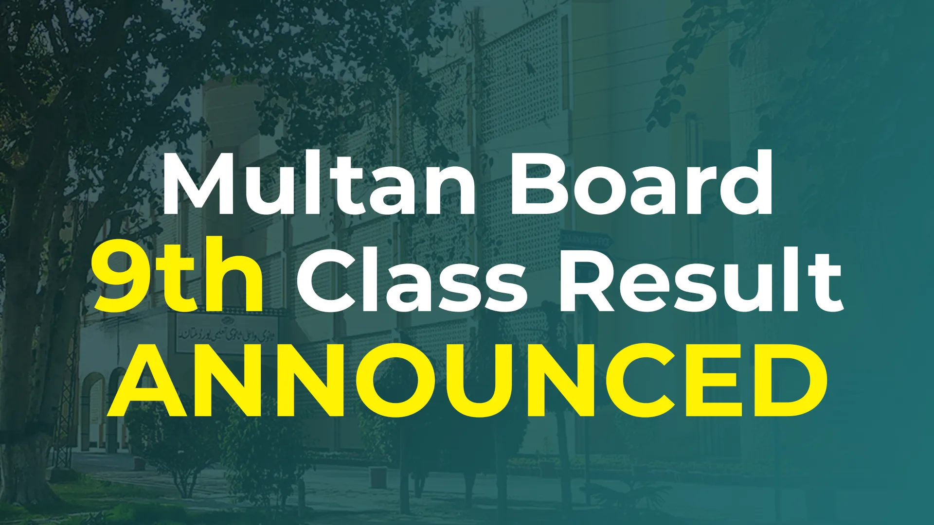 9th class result multan board